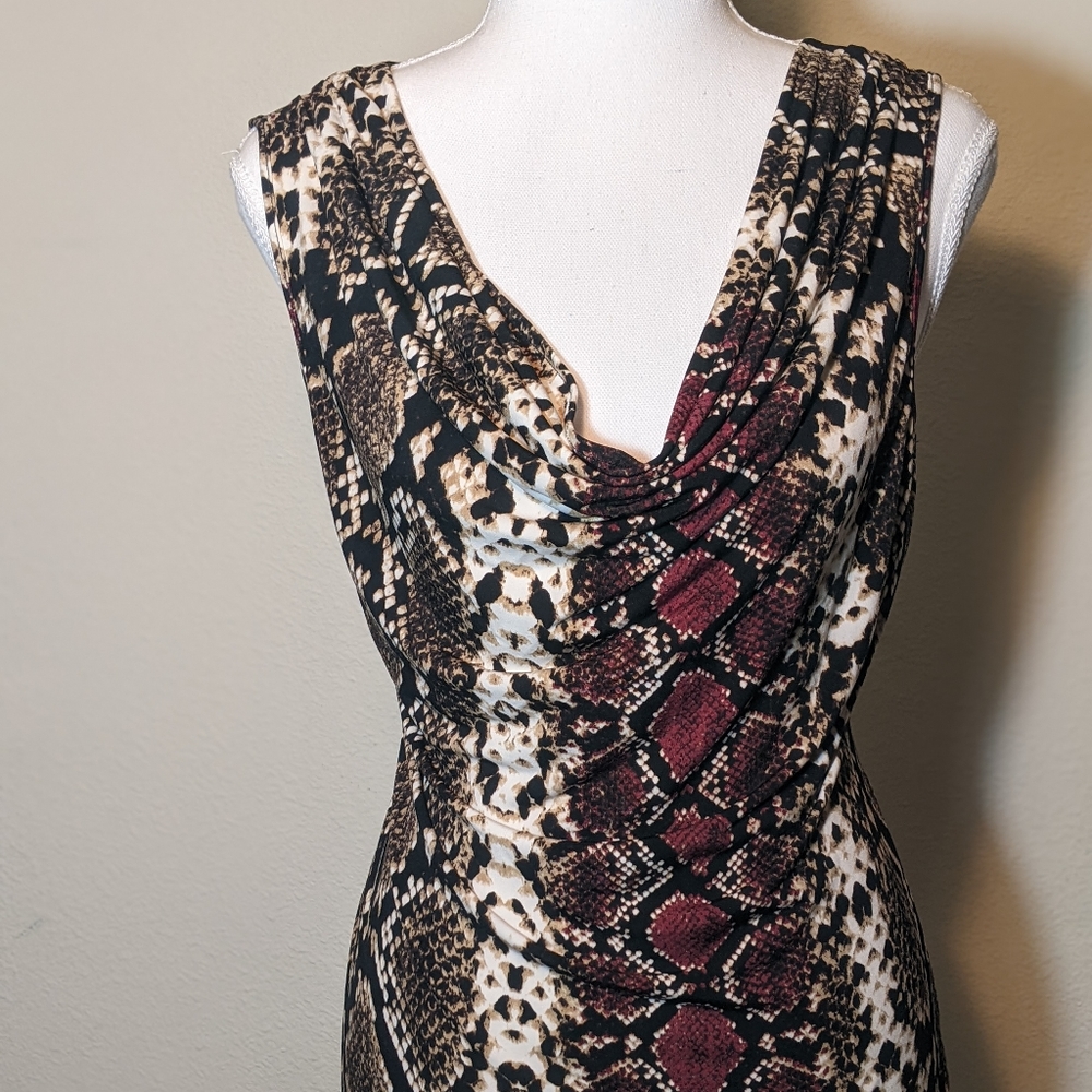 Calvin Klein sleeveless snake print blouse